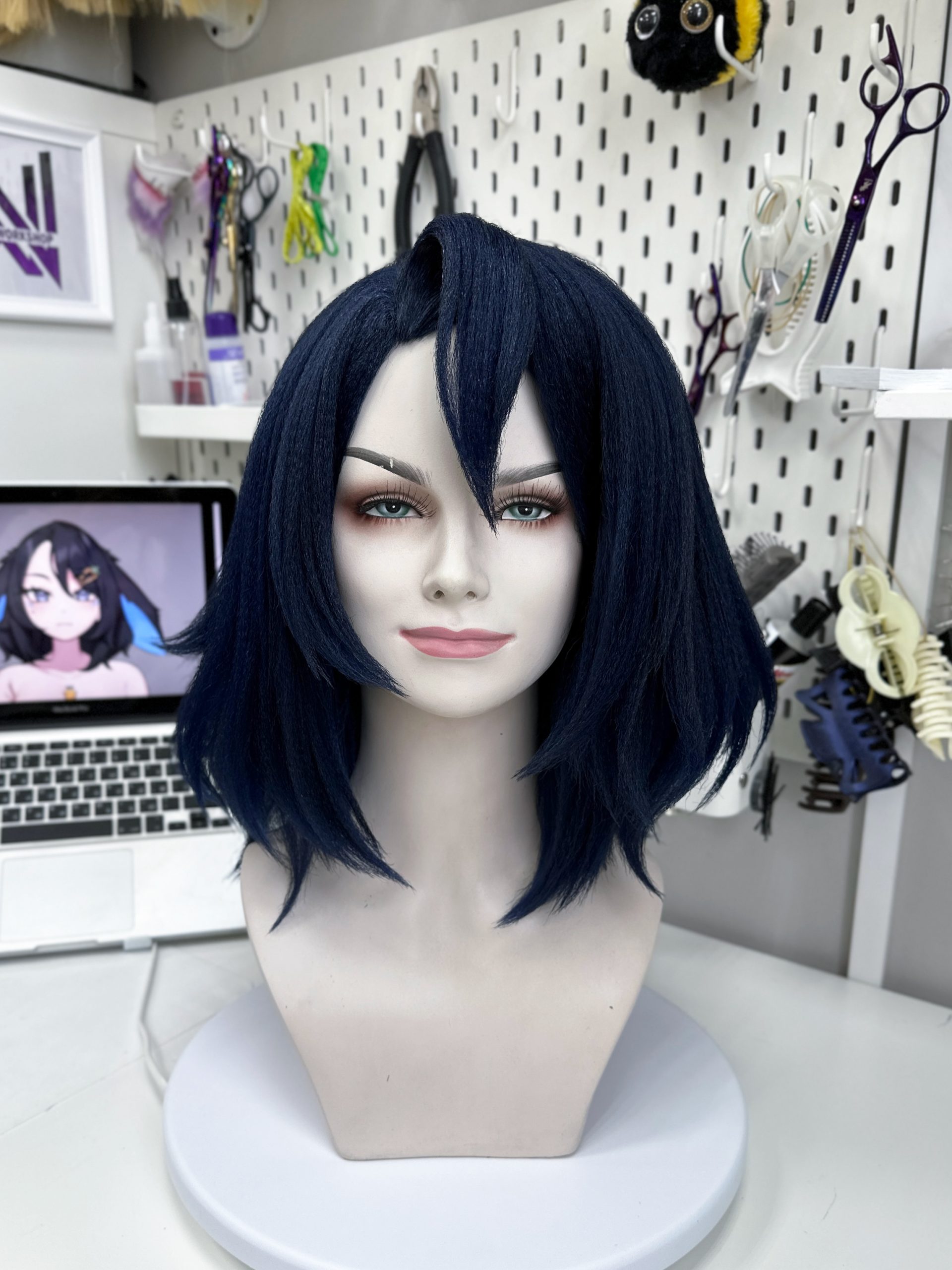 Black blue bunny wig - Image 3