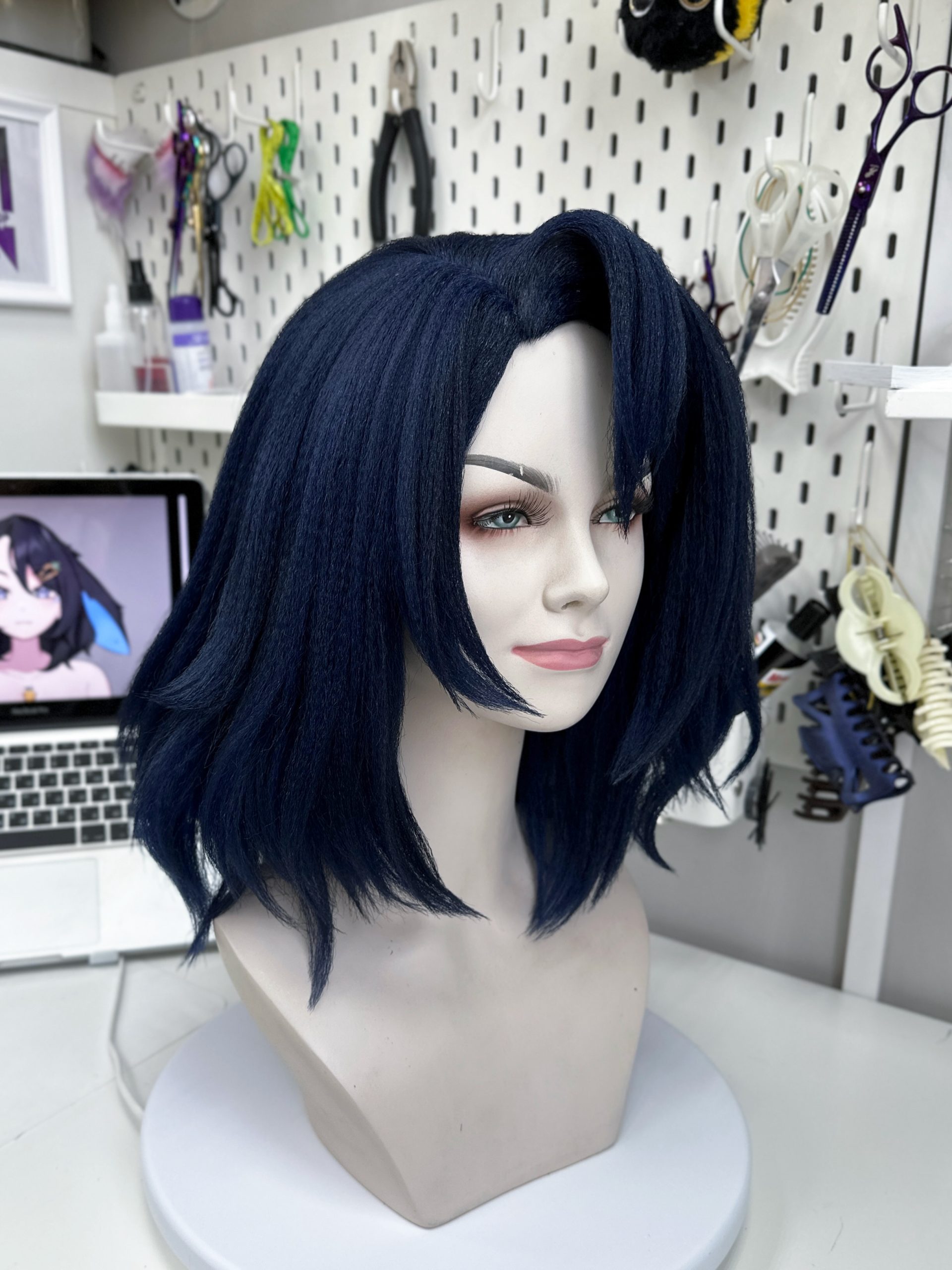 Black blue bunny wig - Image 2