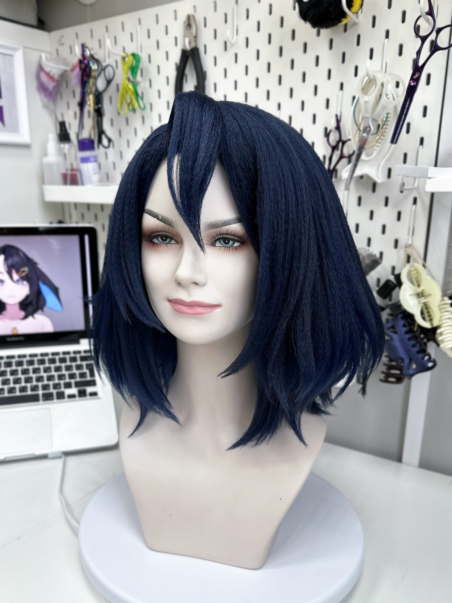 Black blue bunny wig - Image 4