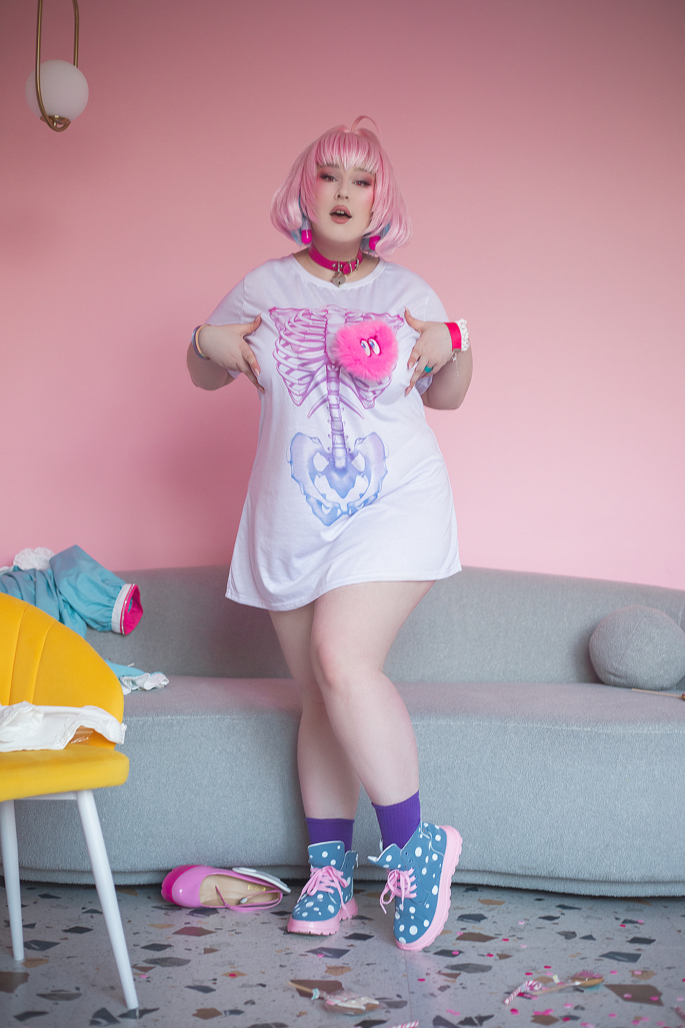 Riamu Yumemi | THE IDOLM@STER | The Idolmaster full plus size cosplay set - Image 4