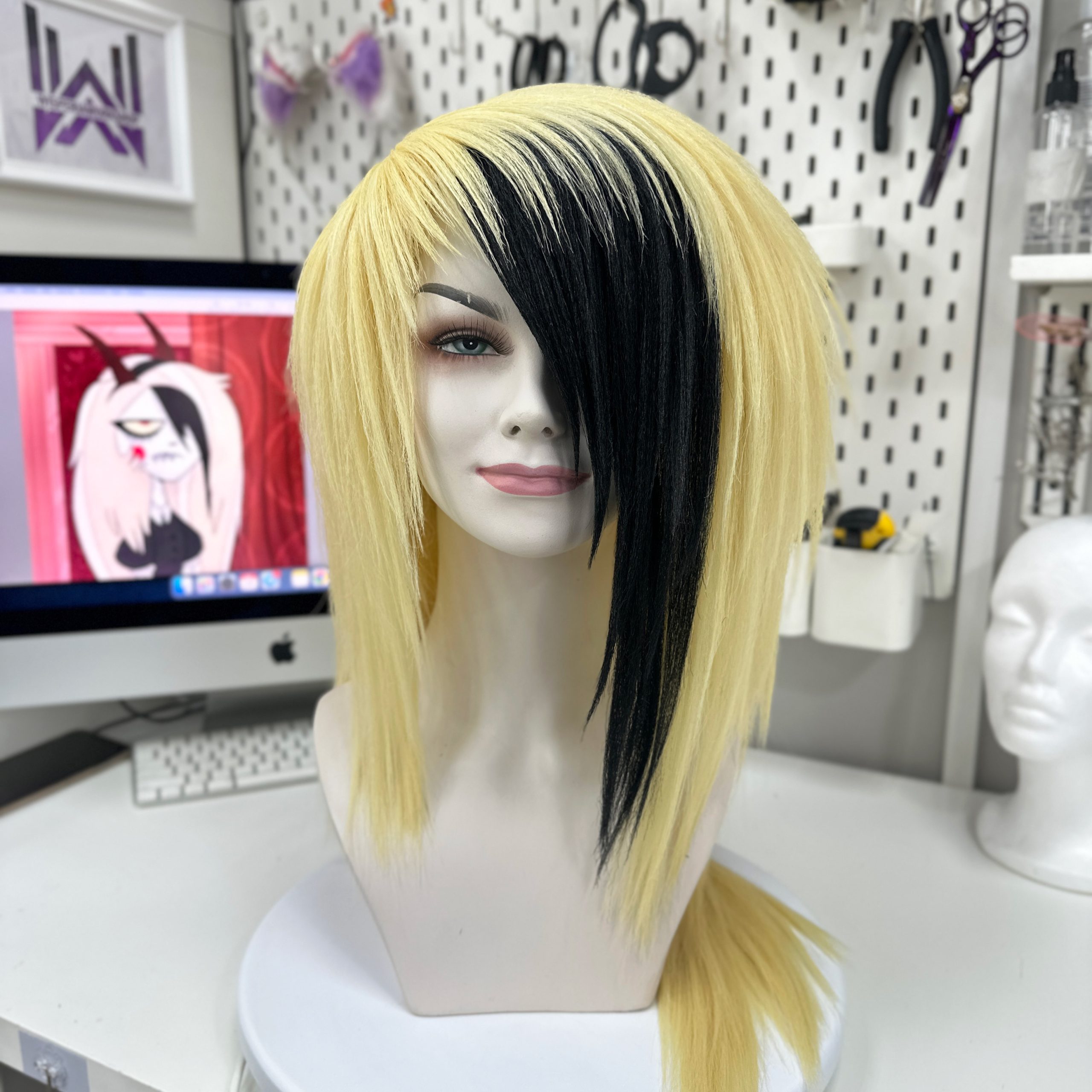 2007vibe Emo Charlie wig | Hazbin hotel