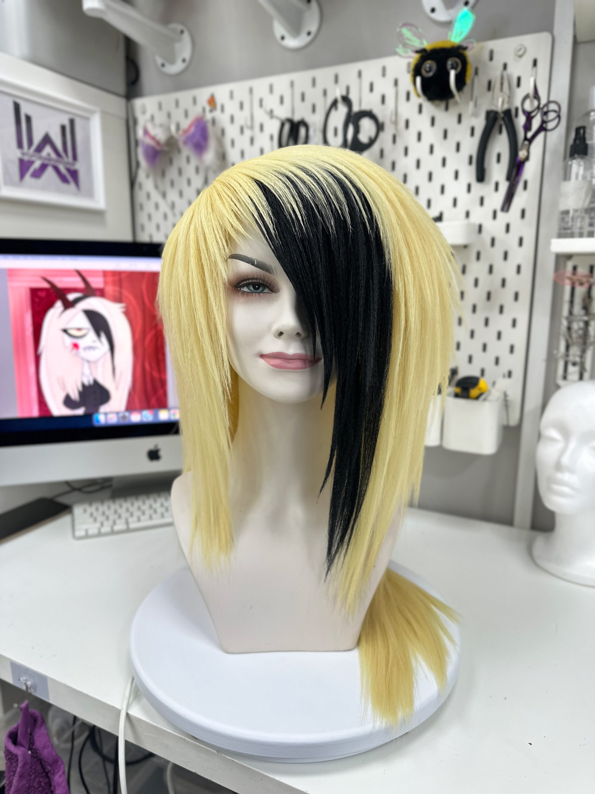 2007vibe Emo Charlie wig | Hazbin hotel - Image 3